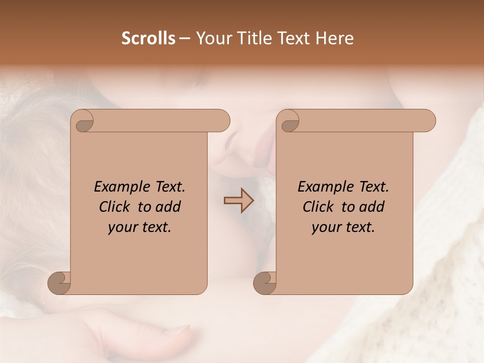 Drink Comfort Breastfeeding PowerPoint Template