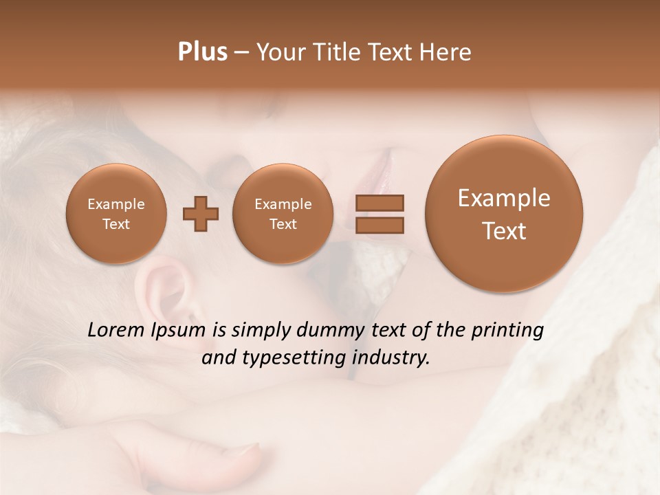Drink Comfort Breastfeeding PowerPoint Template