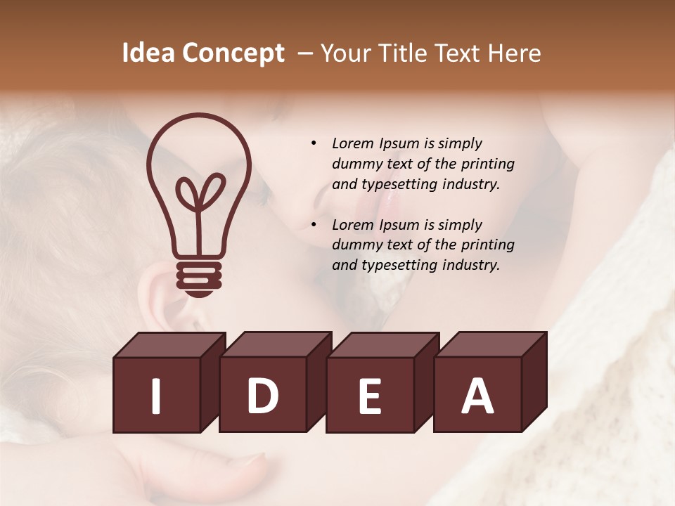 Drink Comfort Breastfeeding PowerPoint Template