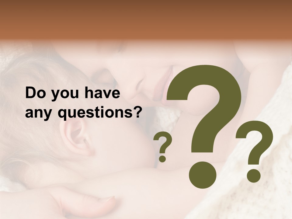Drink Comfort Breastfeeding PowerPoint Template