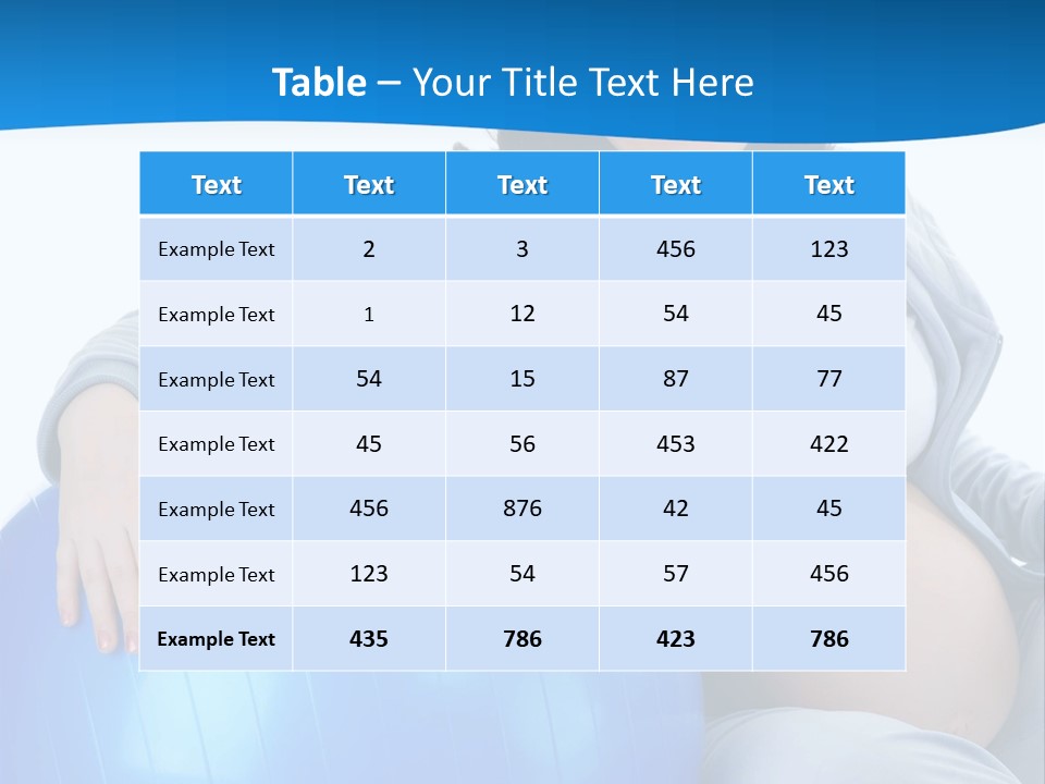 Prenatal Indoors Exercise PowerPoint Template