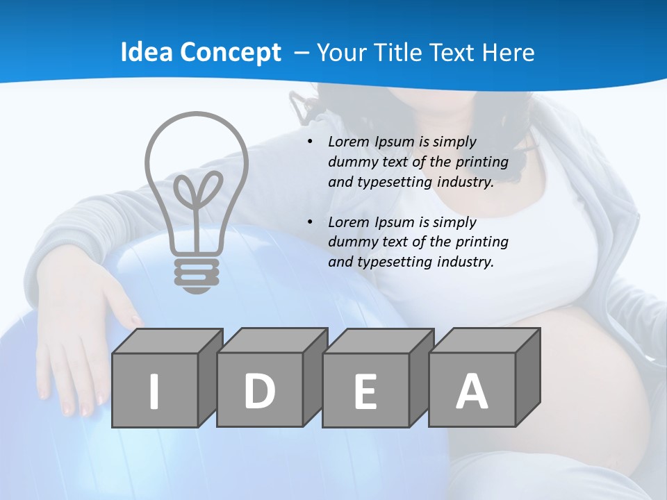 Prenatal Indoors Exercise PowerPoint Template