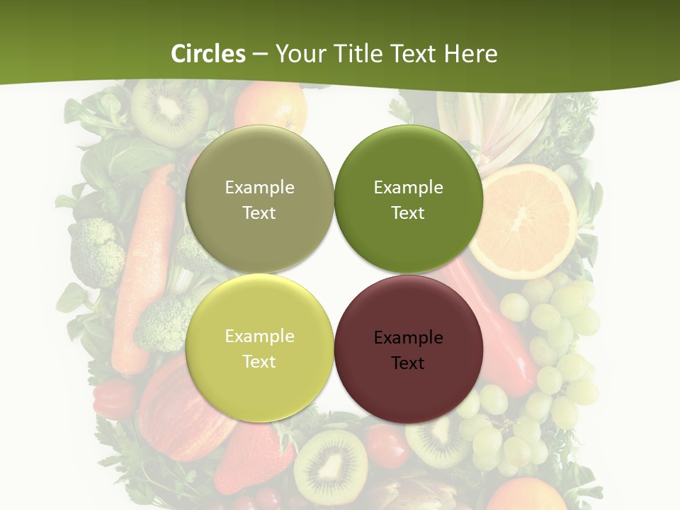 White Alphabet Freshness PowerPoint Template