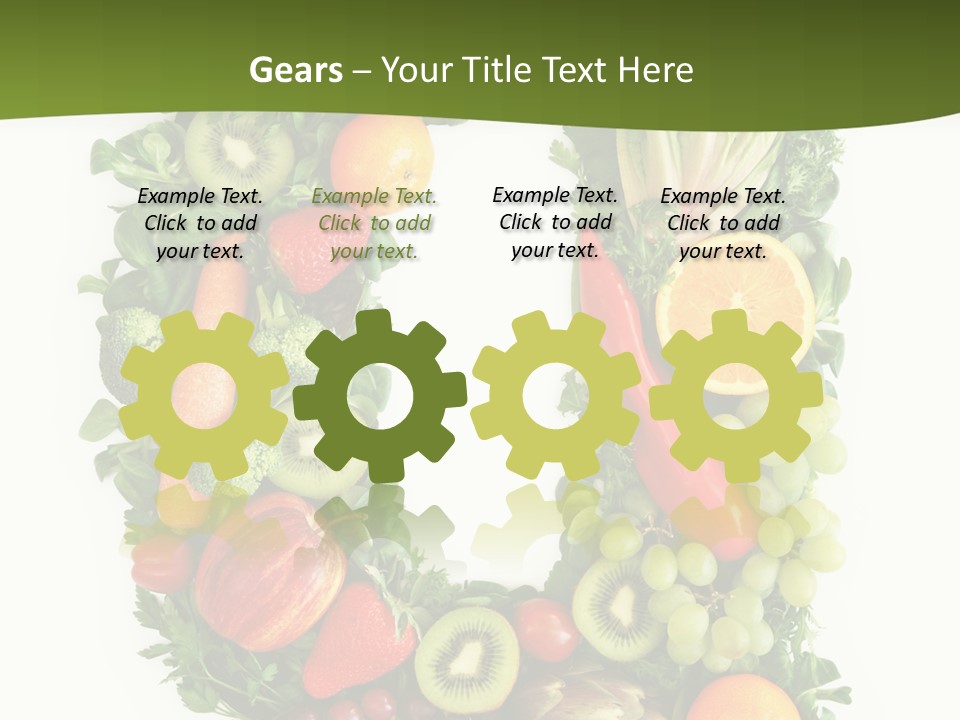 White Alphabet Freshness PowerPoint Template