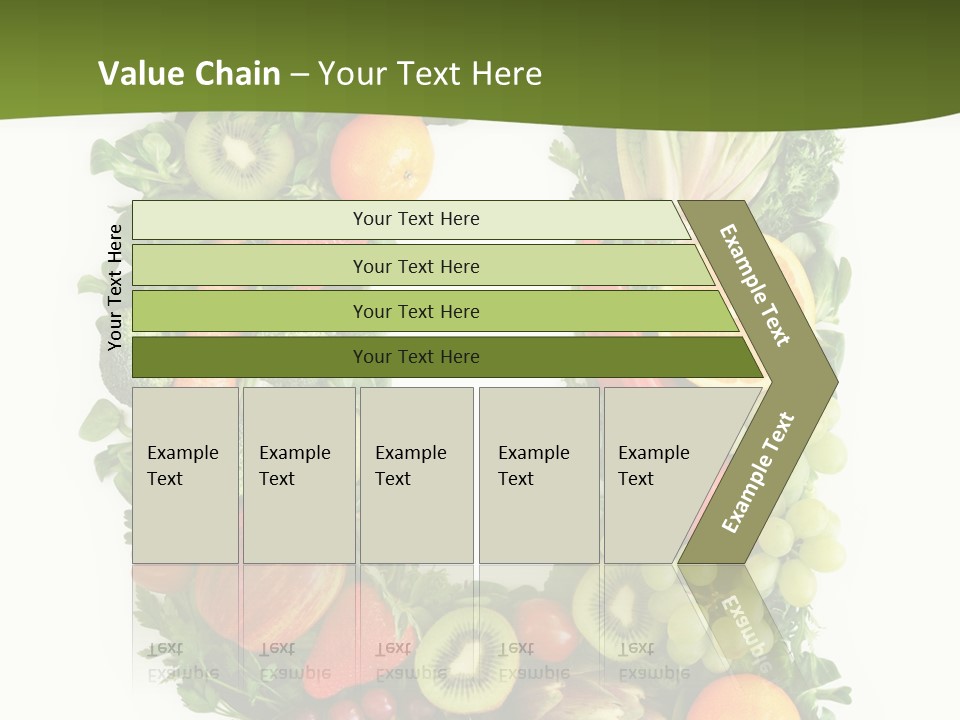 White Alphabet Freshness PowerPoint Template