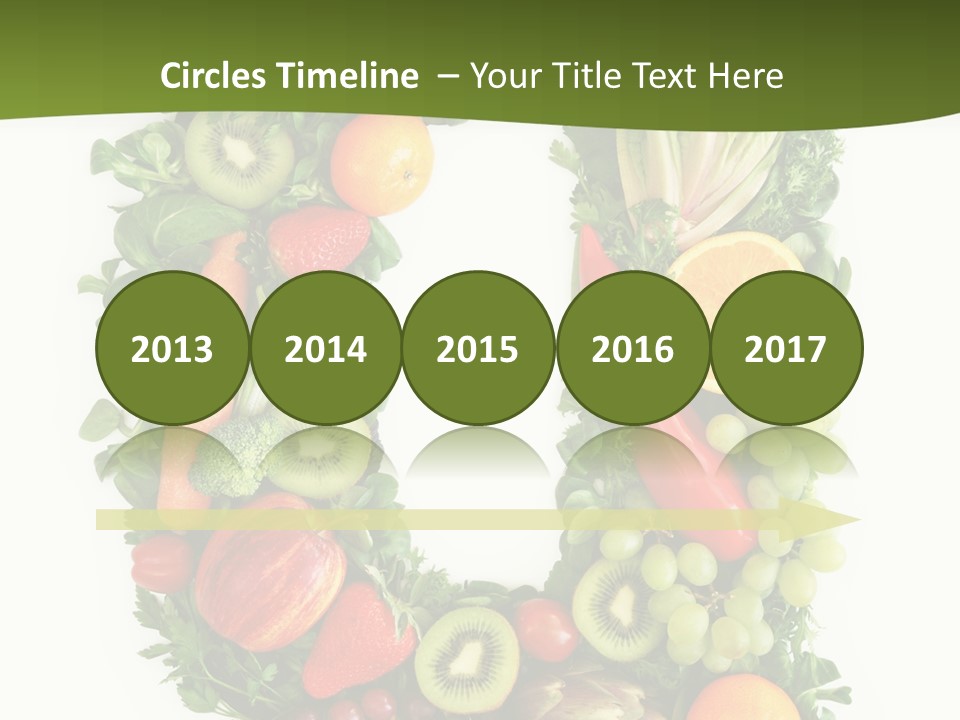 White Alphabet Freshness PowerPoint Template