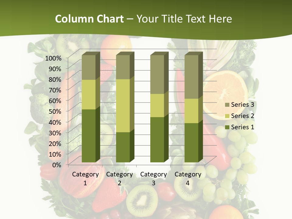 White Alphabet Freshness PowerPoint Template