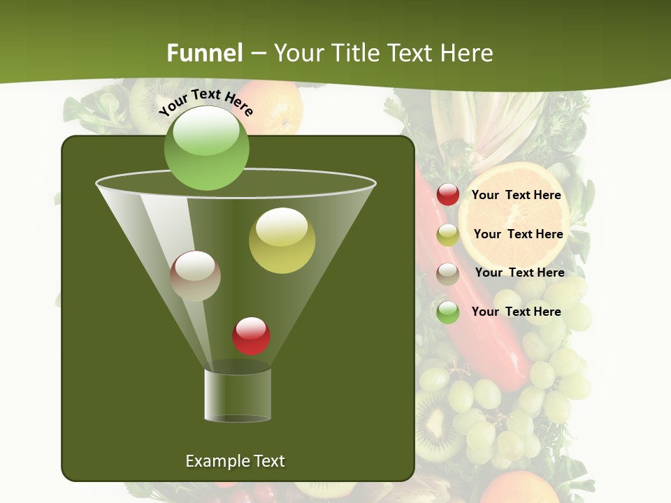 White Alphabet Freshness PowerPoint Template