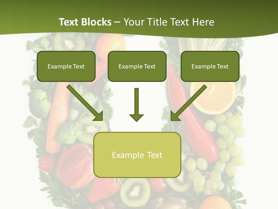 White Alphabet Freshness PowerPoint Template