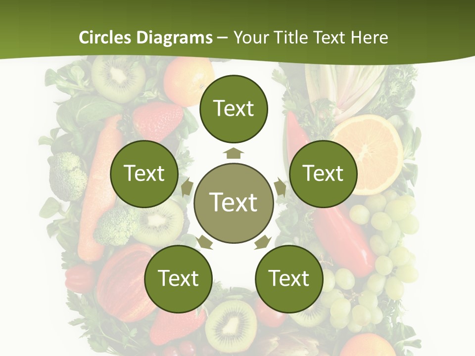 White Alphabet Freshness PowerPoint Template