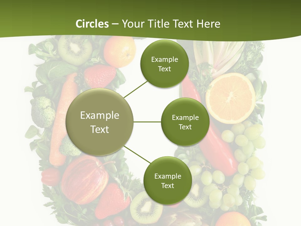 White Alphabet Freshness PowerPoint Template