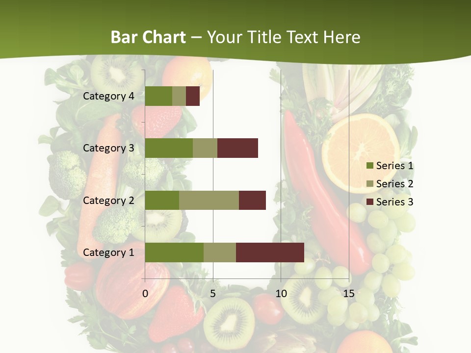 White Alphabet Freshness PowerPoint Template