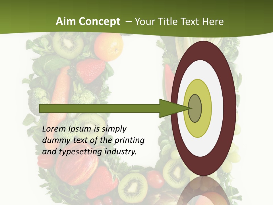 White Alphabet Freshness PowerPoint Template