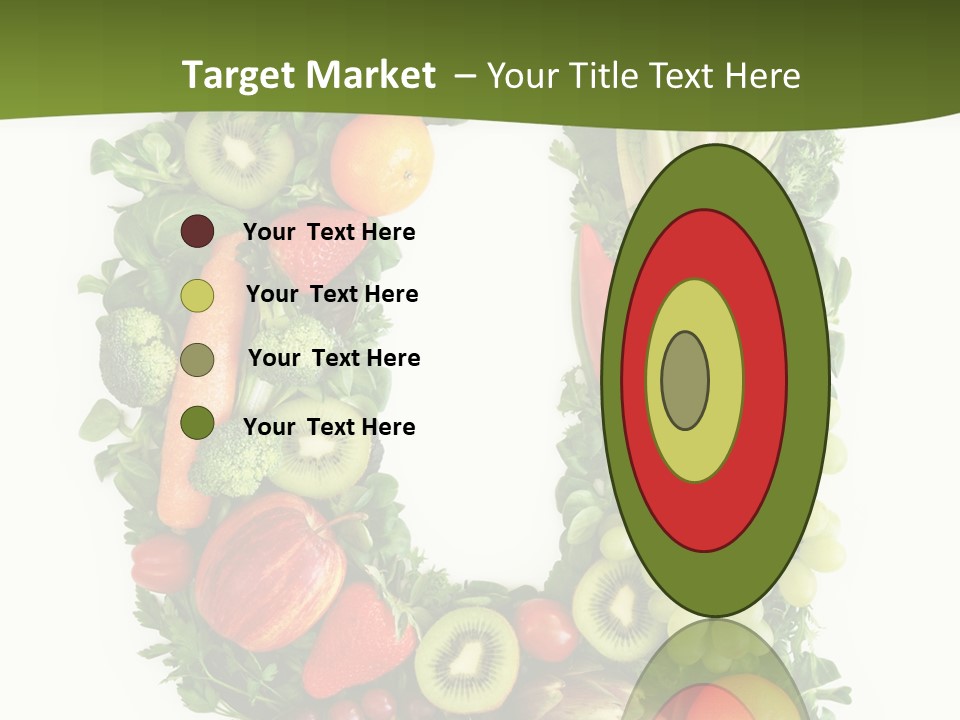 White Alphabet Freshness PowerPoint Template