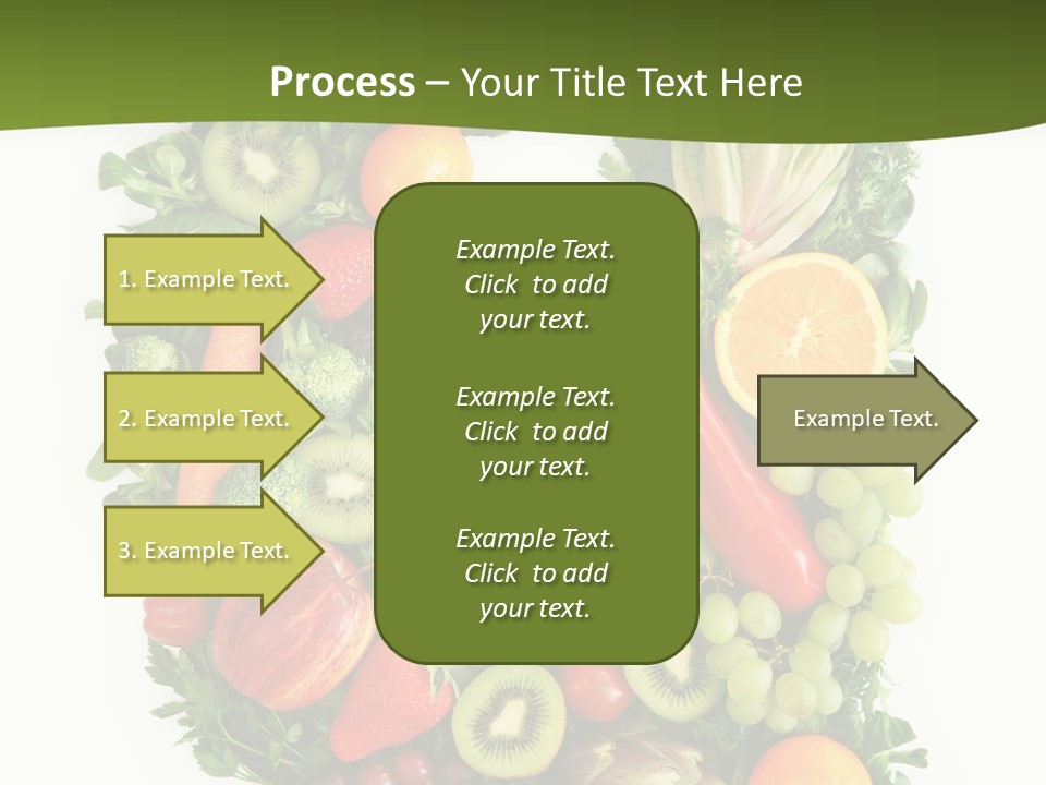 White Alphabet Freshness PowerPoint Template