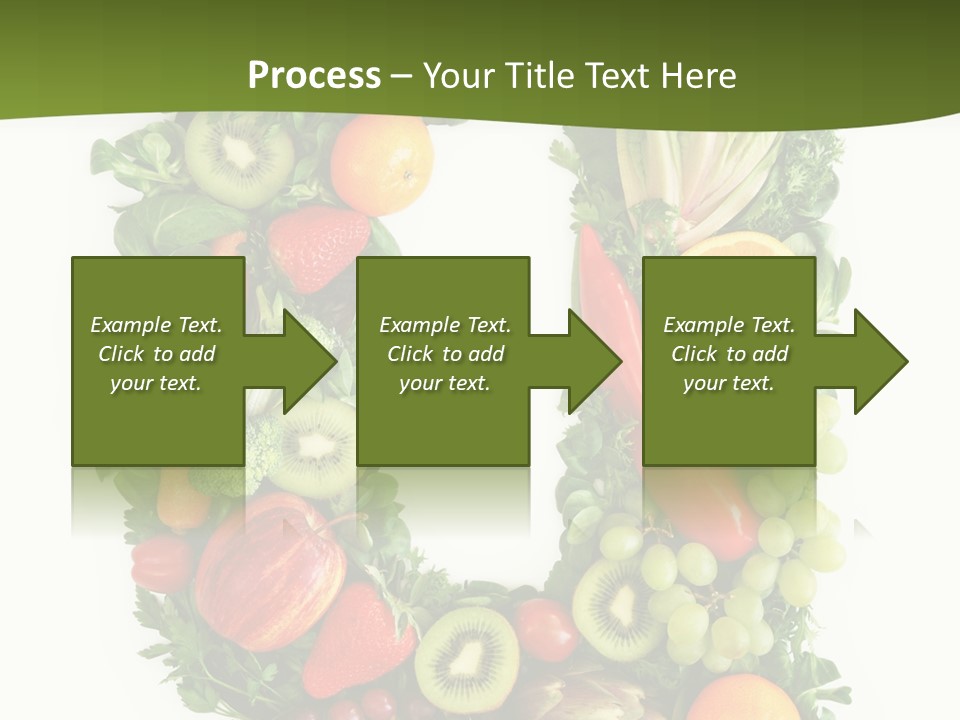 White Alphabet Freshness PowerPoint Template