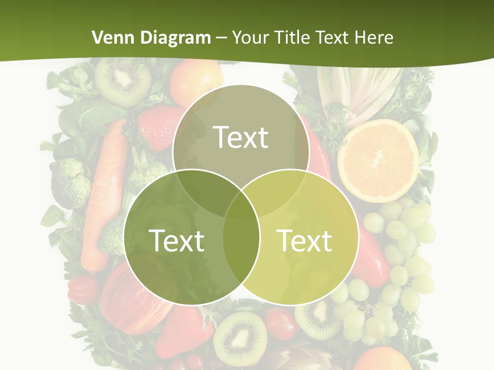 White Alphabet Freshness PowerPoint Template