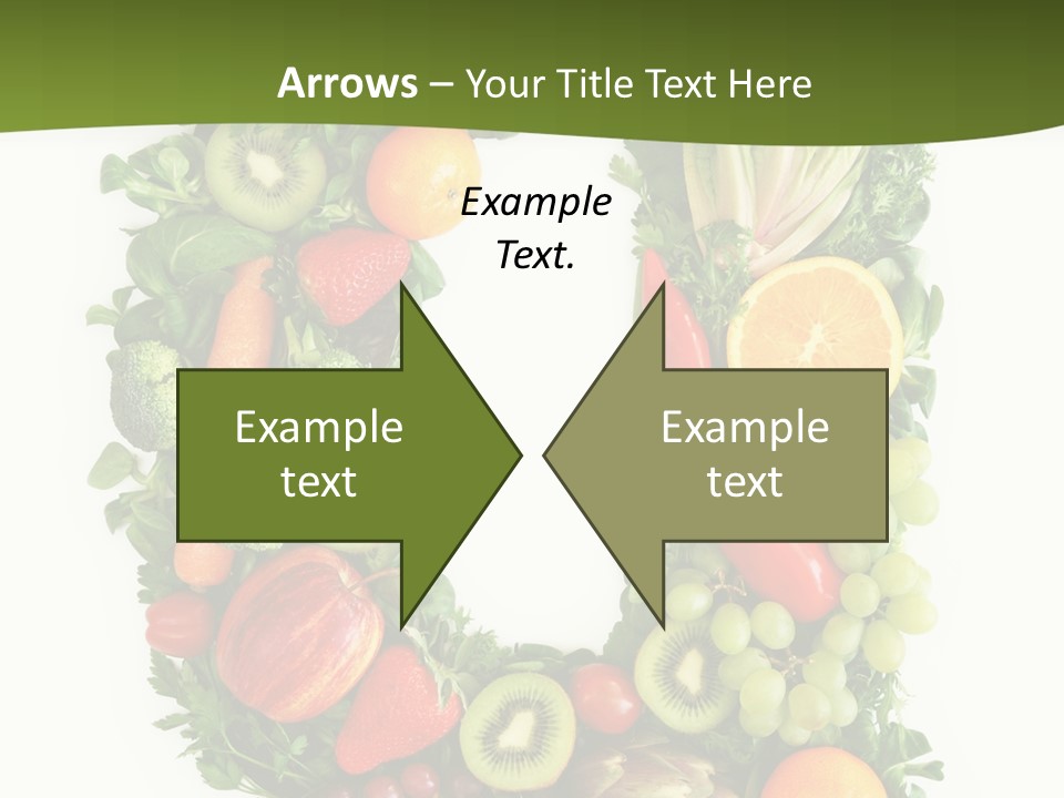 White Alphabet Freshness PowerPoint Template