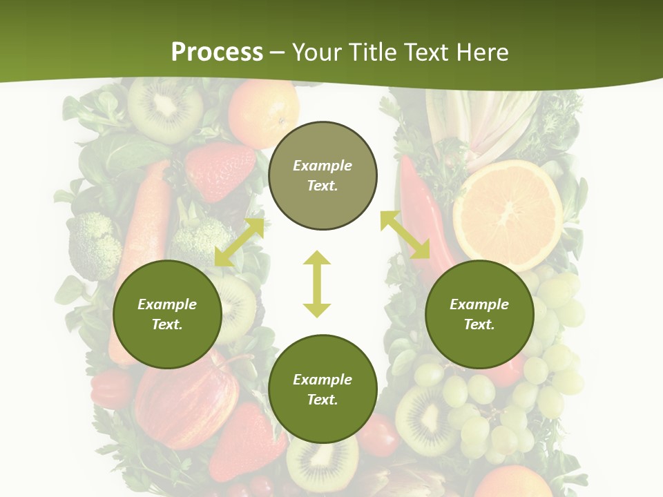White Alphabet Freshness PowerPoint Template