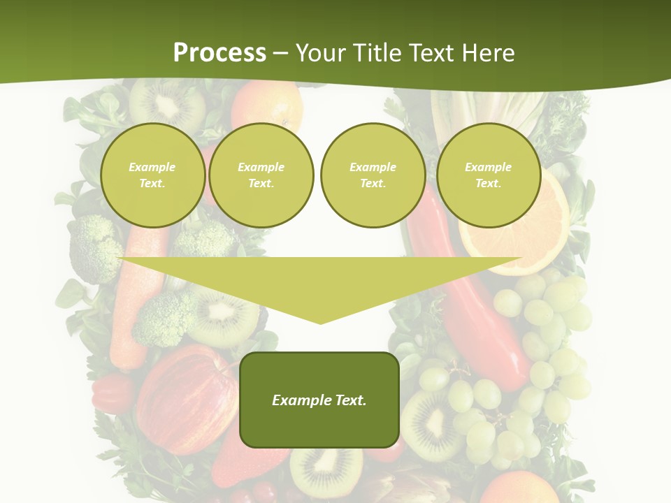 White Alphabet Freshness PowerPoint Template