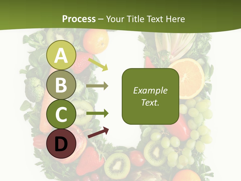 White Alphabet Freshness PowerPoint Template
