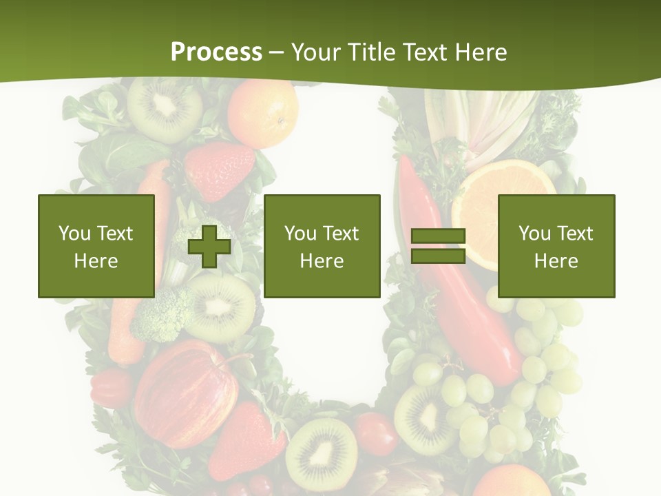 White Alphabet Freshness PowerPoint Template