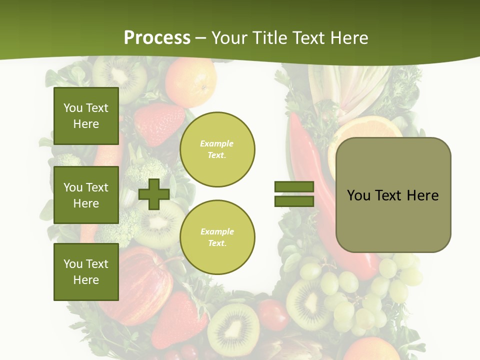 White Alphabet Freshness PowerPoint Template