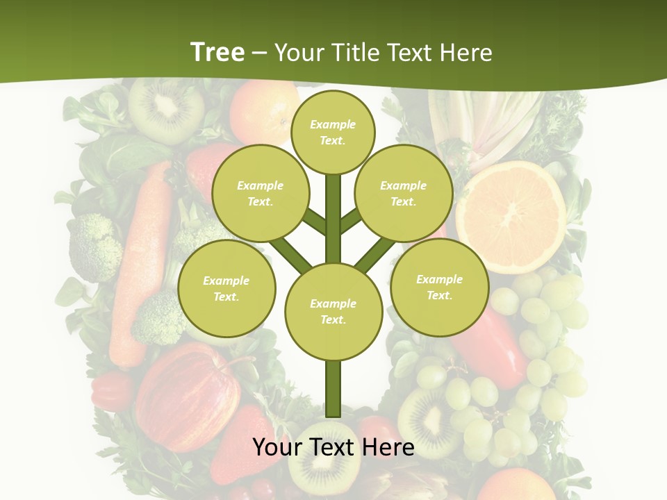 White Alphabet Freshness PowerPoint Template