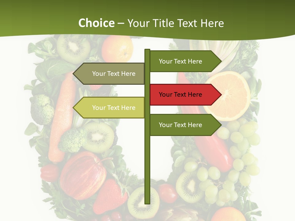 White Alphabet Freshness PowerPoint Template