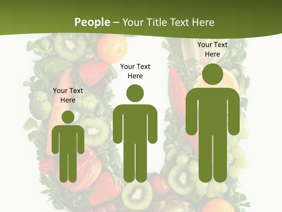 White Alphabet Freshness PowerPoint Template