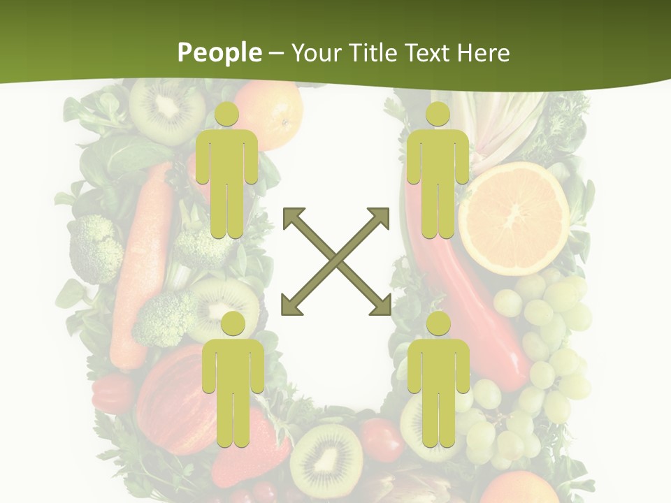 White Alphabet Freshness PowerPoint Template