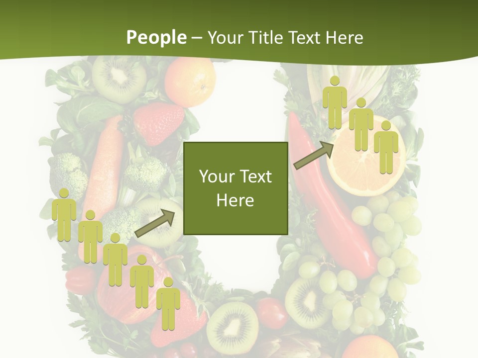 White Alphabet Freshness PowerPoint Template