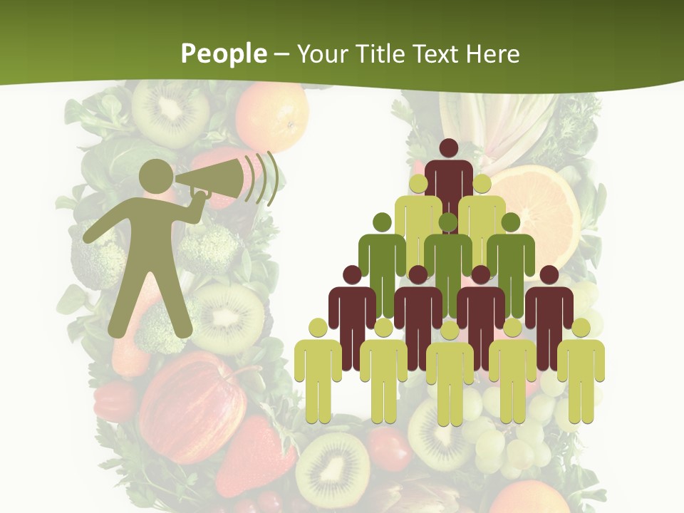 White Alphabet Freshness PowerPoint Template