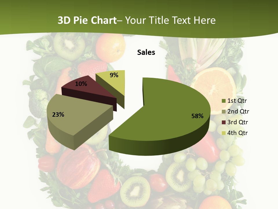 White Alphabet Freshness PowerPoint Template