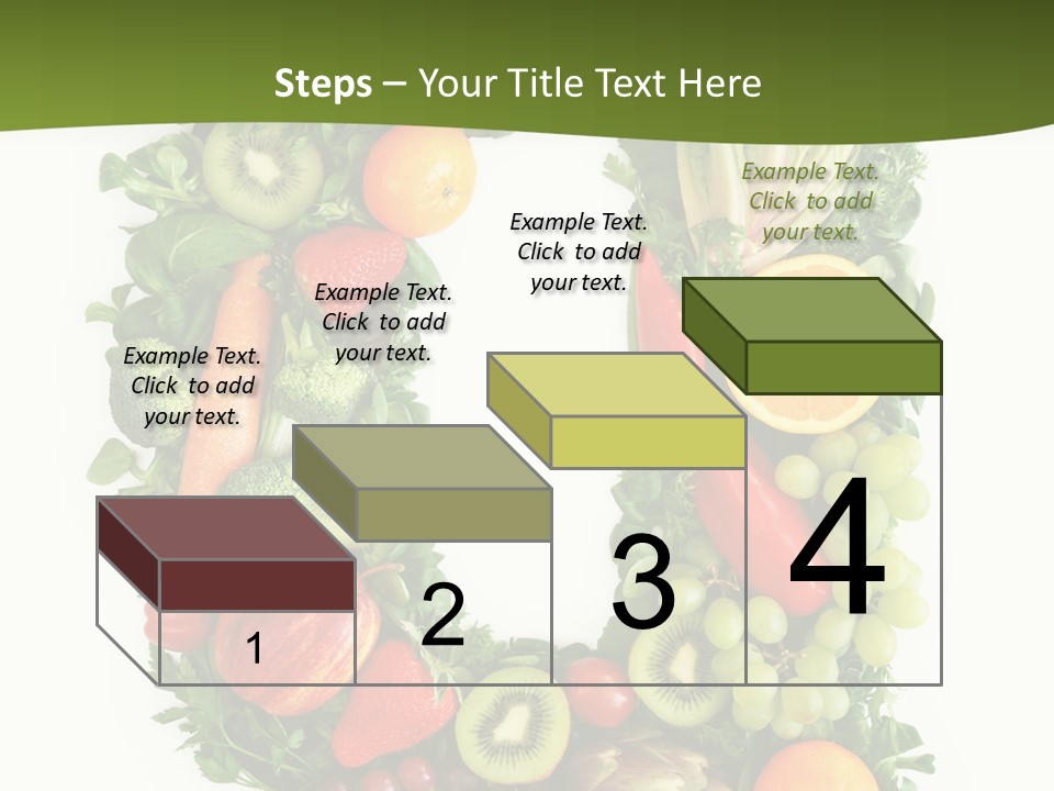 White Alphabet Freshness PowerPoint Template