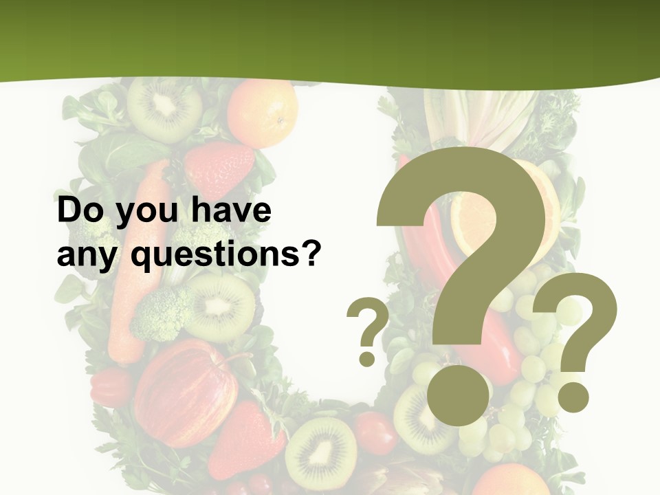 White Alphabet Freshness PowerPoint Template