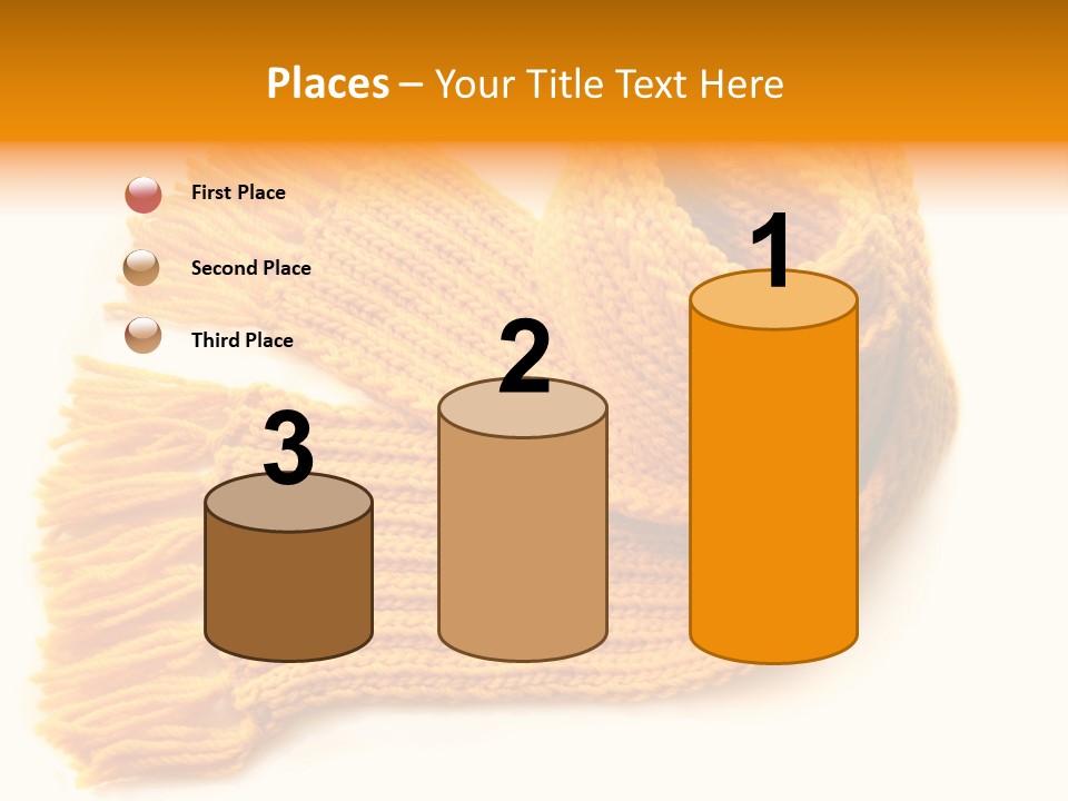 Accessory Scarf Warm PowerPoint Template