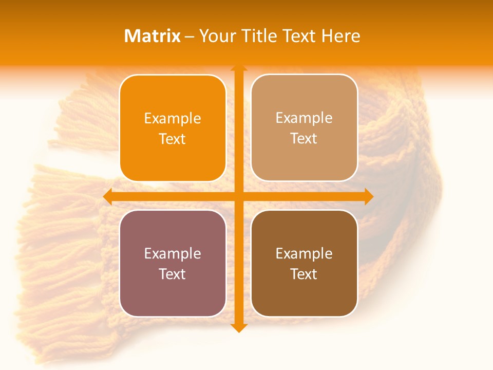 Accessory Scarf Warm PowerPoint Template