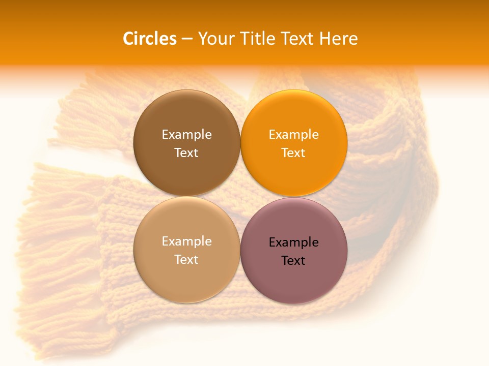 Accessory Scarf Warm PowerPoint Template