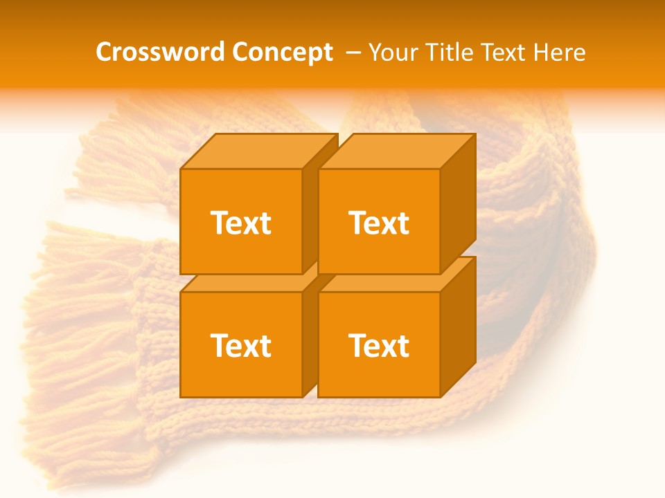 Accessory Scarf Warm PowerPoint Template