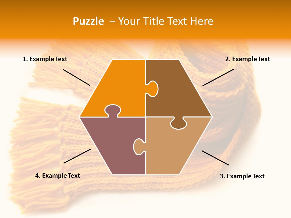 Accessory Scarf Warm PowerPoint Template