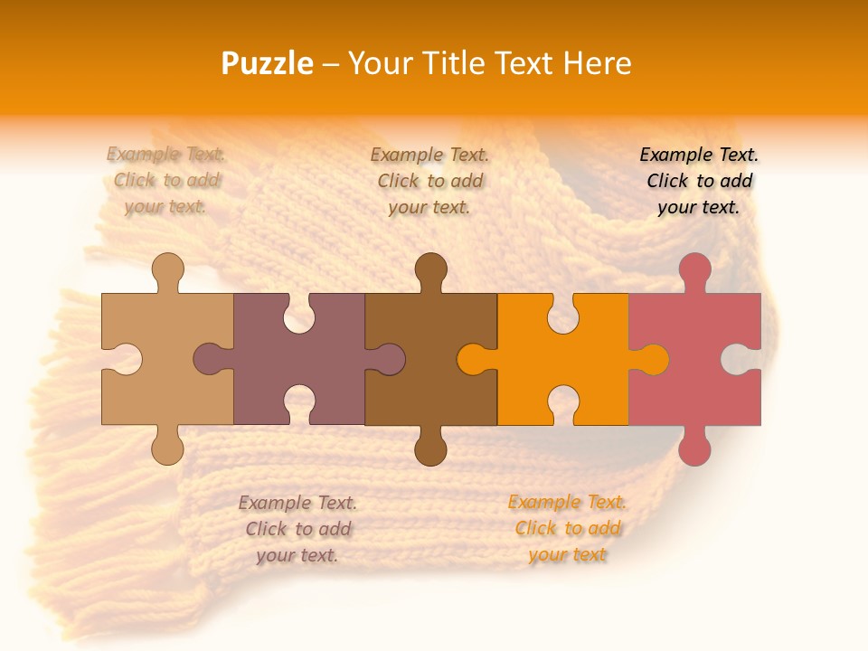 Accessory Scarf Warm PowerPoint Template