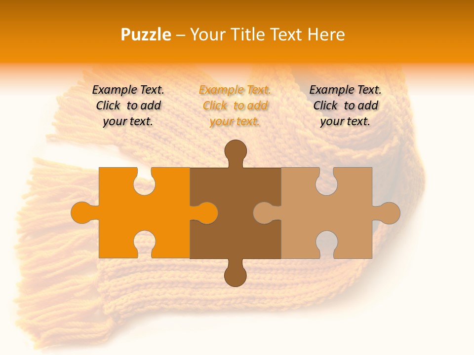 Accessory Scarf Warm PowerPoint Template