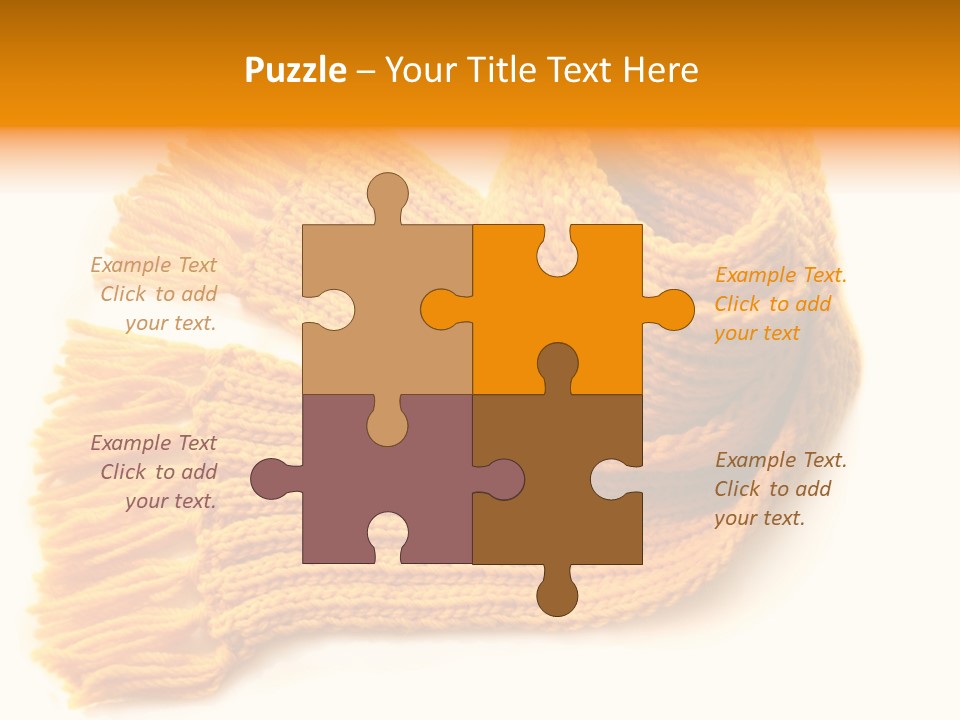 Accessory Scarf Warm PowerPoint Template