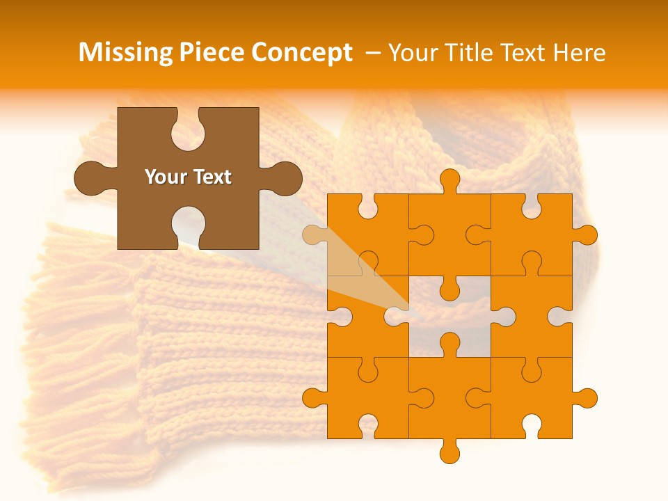 Accessory Scarf Warm PowerPoint Template