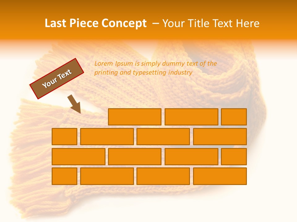 Accessory Scarf Warm PowerPoint Template