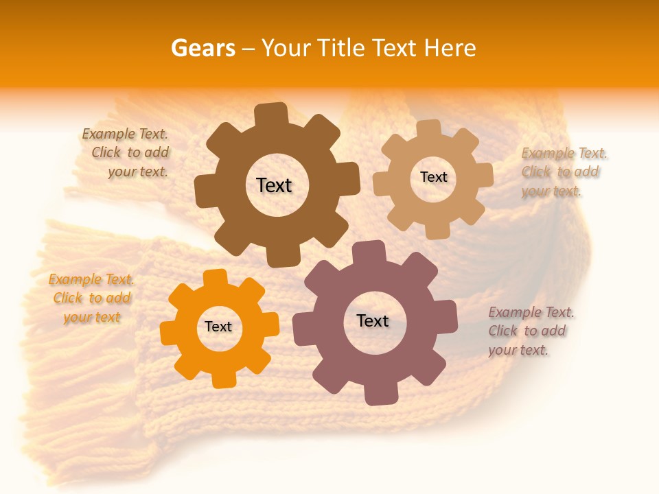 Accessory Scarf Warm PowerPoint Template