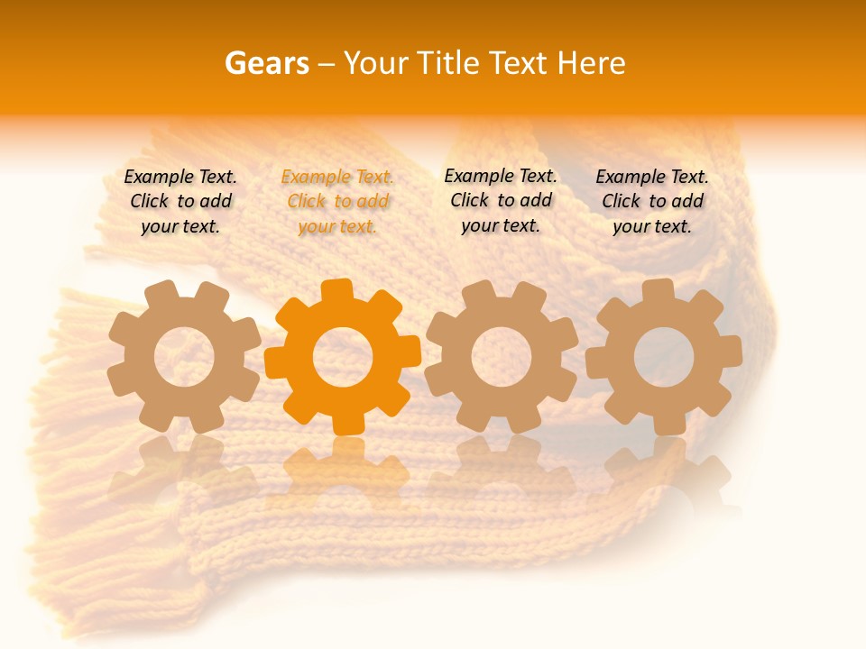 Accessory Scarf Warm PowerPoint Template