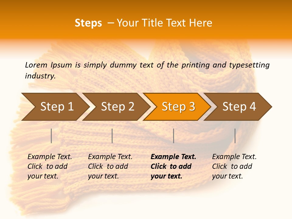 Accessory Scarf Warm PowerPoint Template