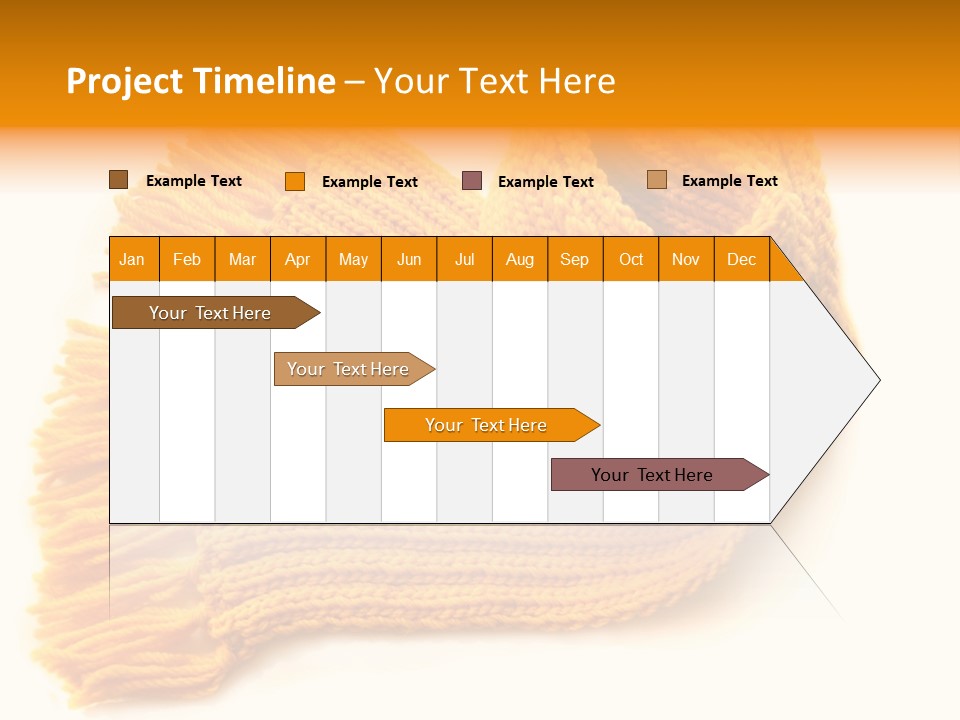 Accessory Scarf Warm PowerPoint Template